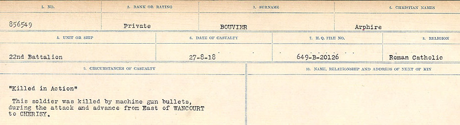 Circumstances of Death Registers