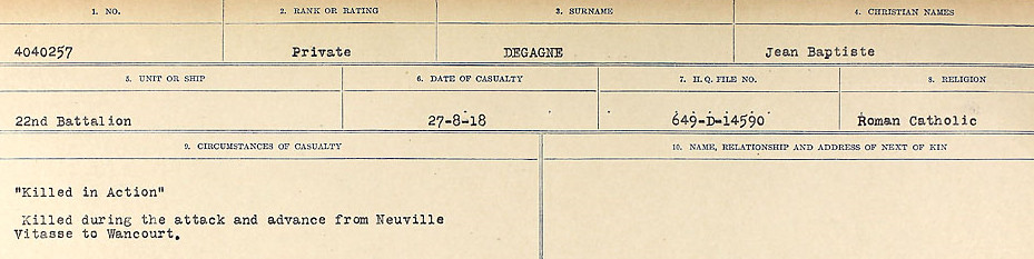 Circumstances of death registers