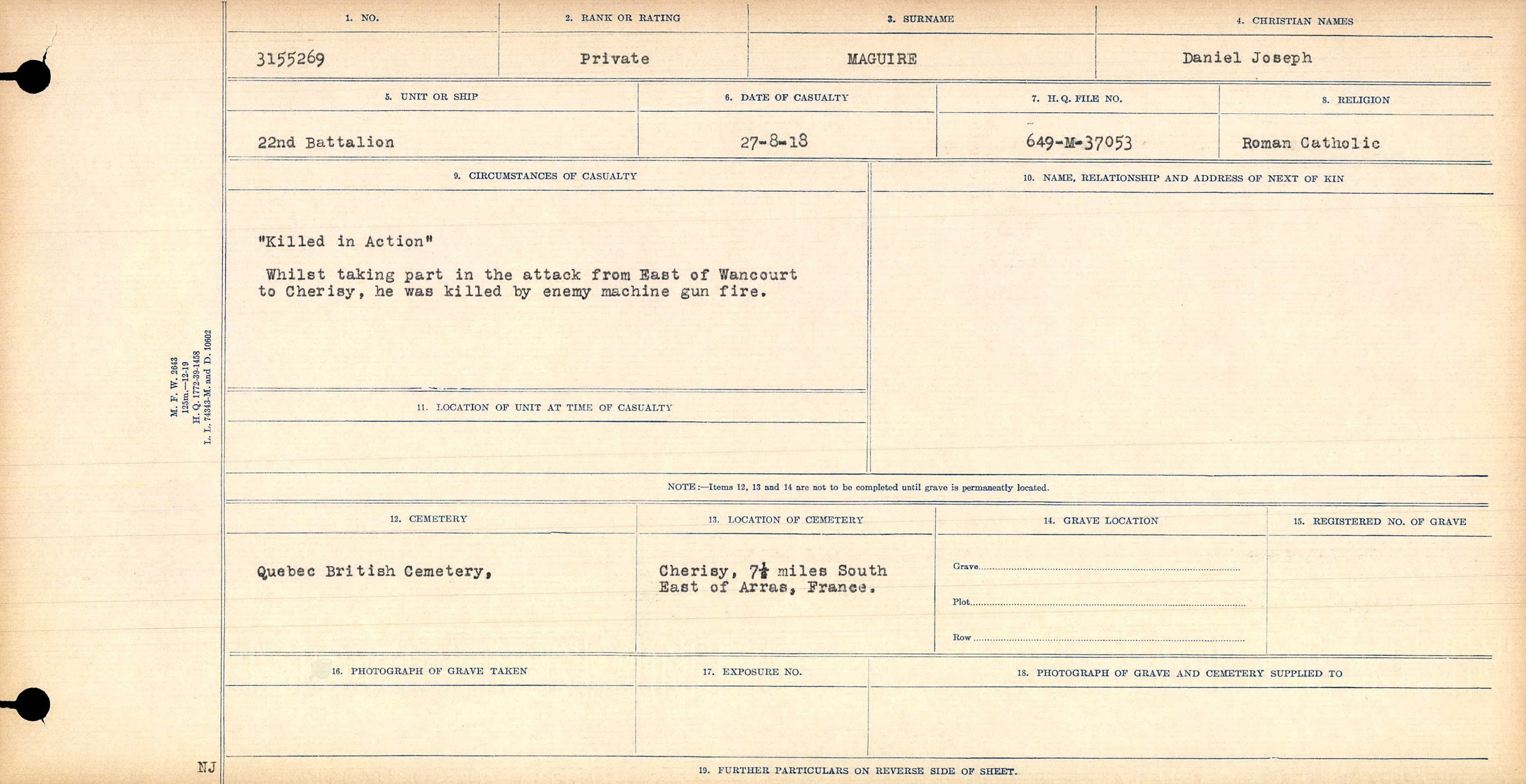 Circumstances of death registers
