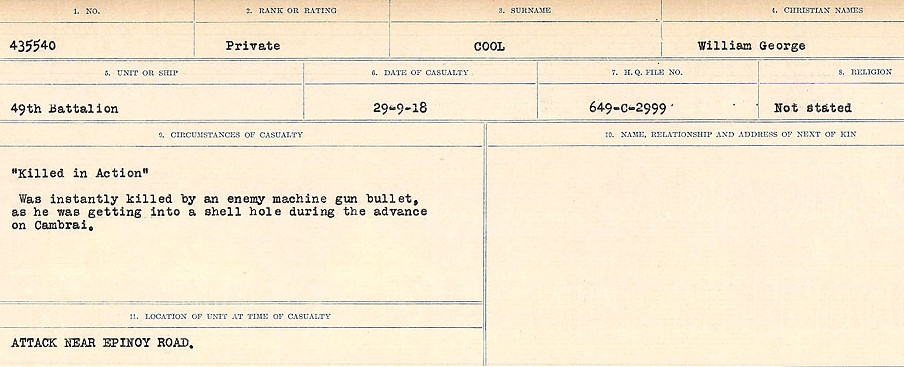 Circumstances of Death Registers