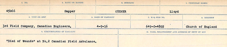 Circumstances of death registers