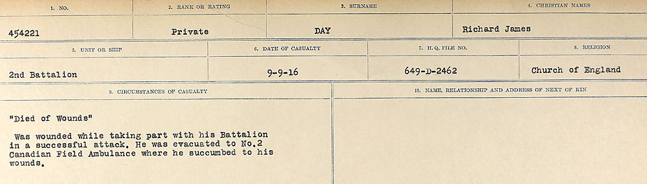 Circumstances of death registers