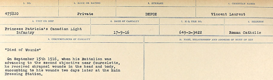 Circumstances of death registers