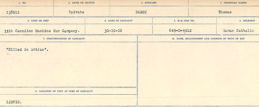 Circumstances of death registers