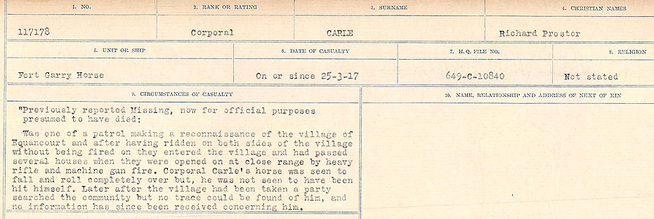 Circumstances of Death Registers