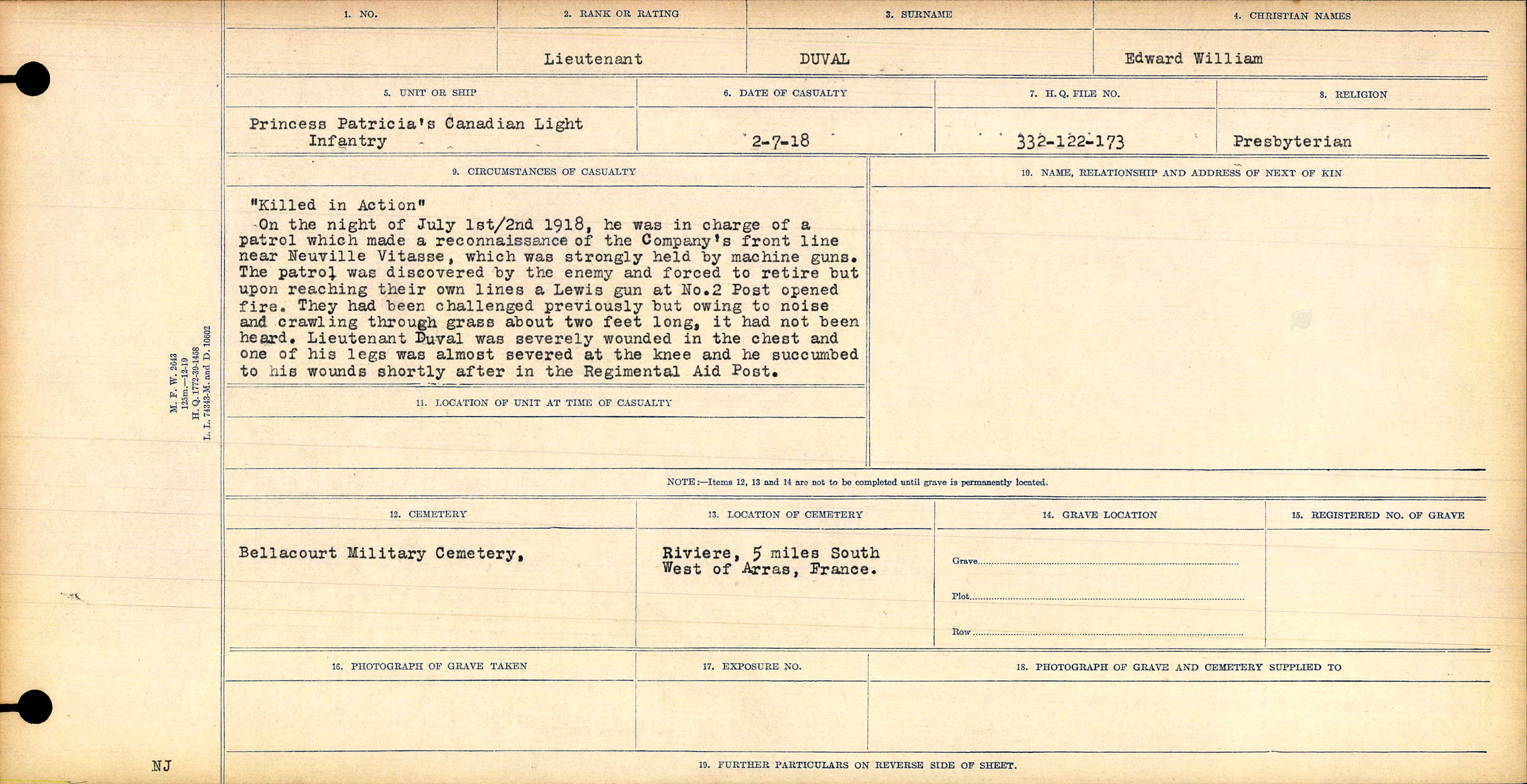 Circumstances of Death Registers