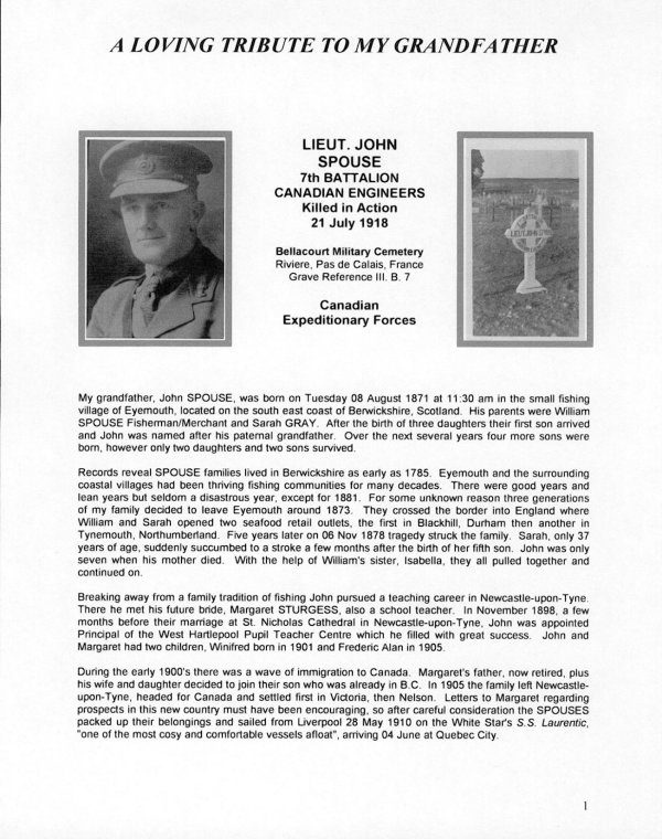 A Loving tribute to my Grandfather