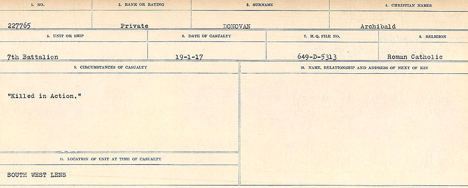 Circumstances of death registers