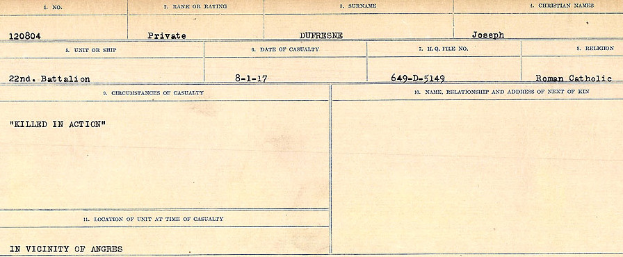 Circumstances of death registers