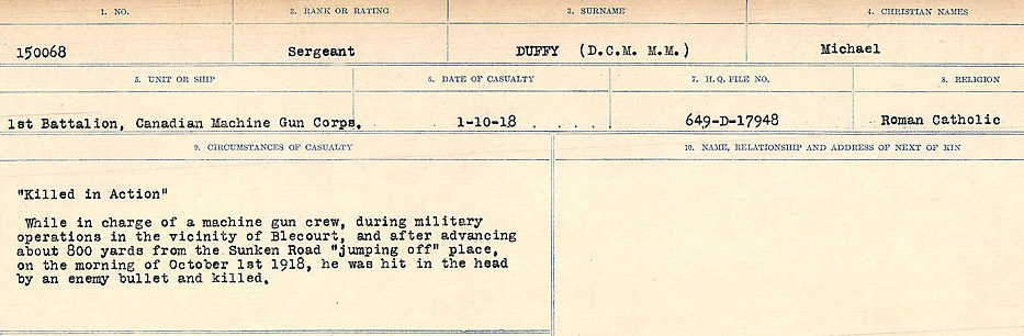Circumstances of death registers