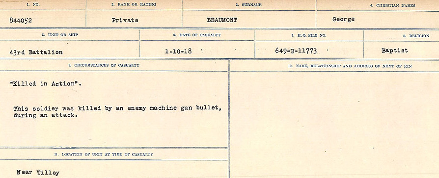 Circumstances of Death Registers