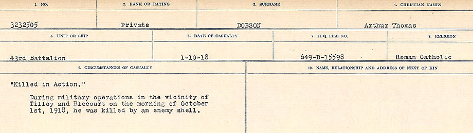 Circumstances of death registers