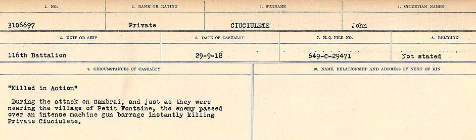 Circumstances of Death Registers