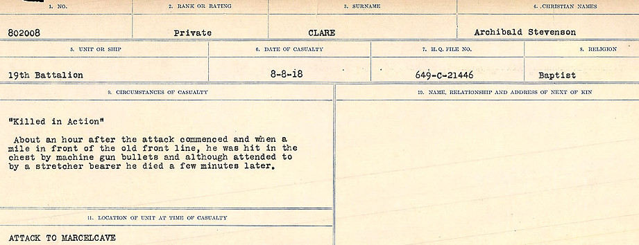 Circumstances of Death Registers