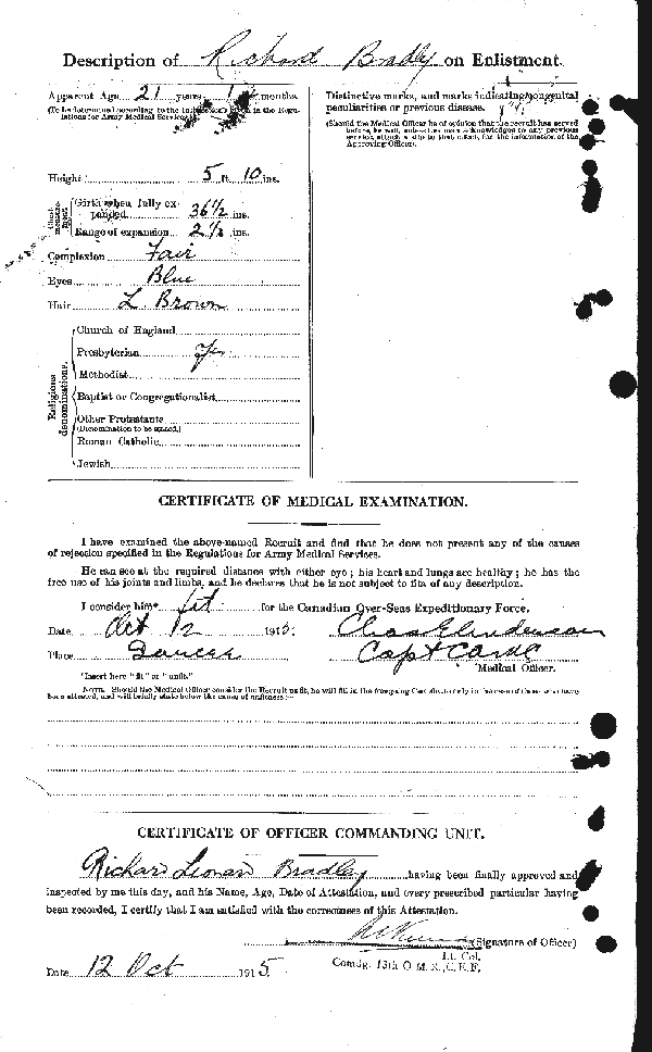 Attestation Papers (Reverse)