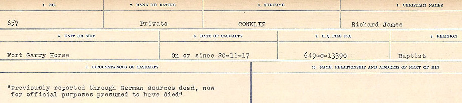 Circumstances of Death Registers
