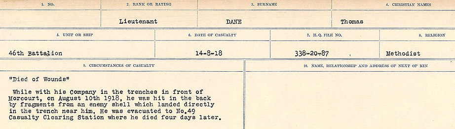 Circumstances of death registers