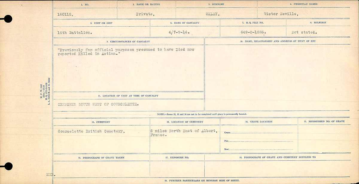 Circumstances of death registers