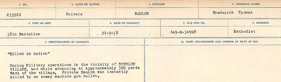 Circumstances of Death Registers