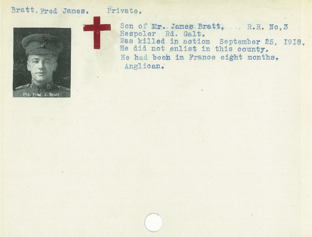 Photo of FREDERICK JAMES BRATT