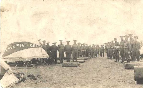 Photo de la compagnie C du 46e Bataillon