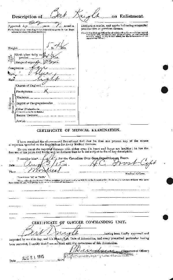 Feuille d'engagement