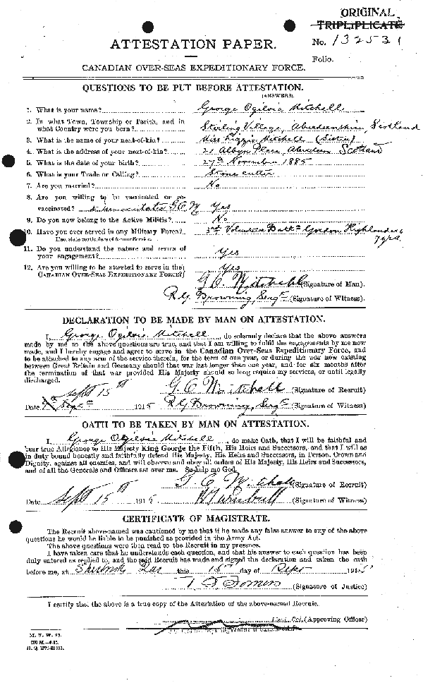 Feuille d'engagement (page 1)