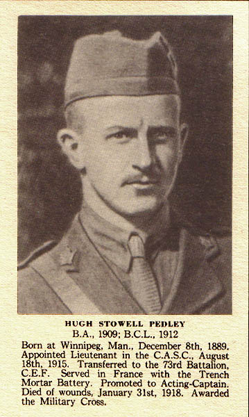 Photo de Hugh Stowell Pedley