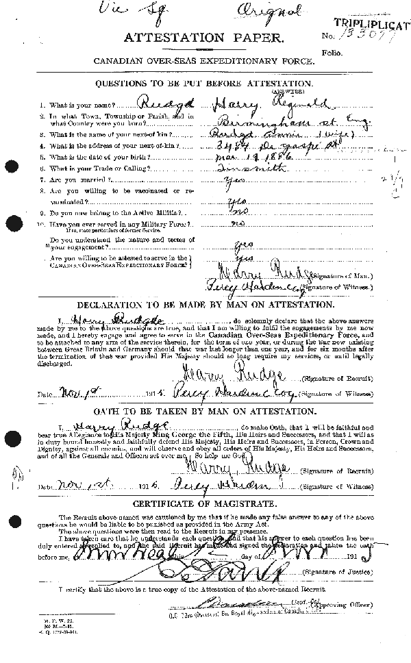 Feuille d'engagement