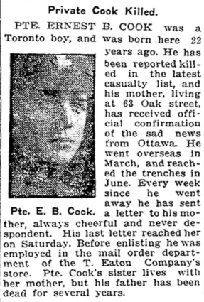 Photo of ERNEST BENJAMIN COOK