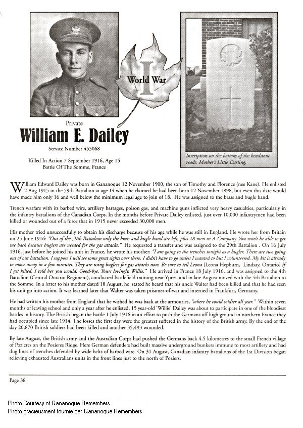 Memorial Page