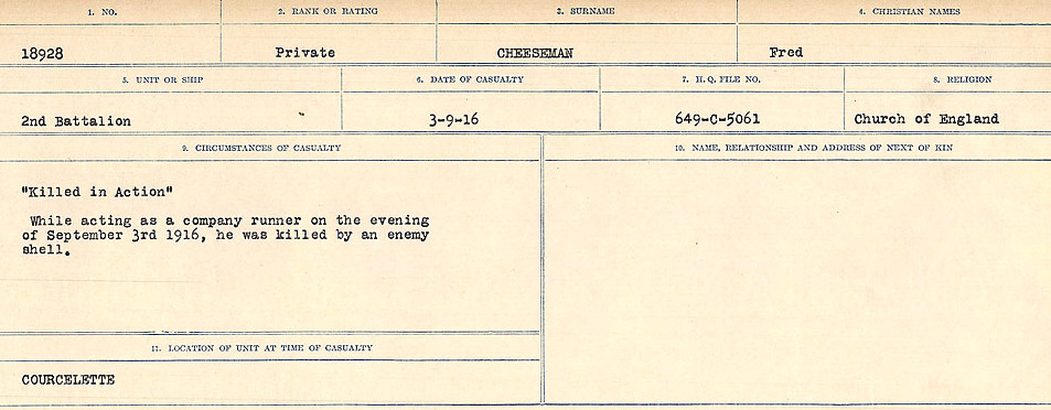 Circumstances of Death Registers