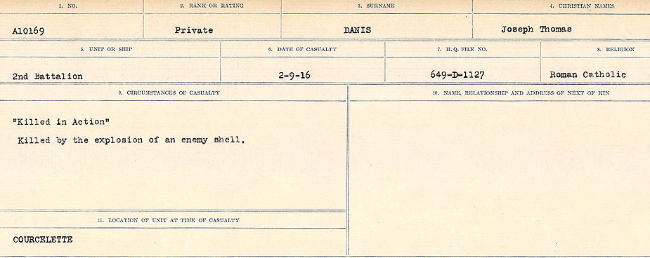 Circumstances of death registers