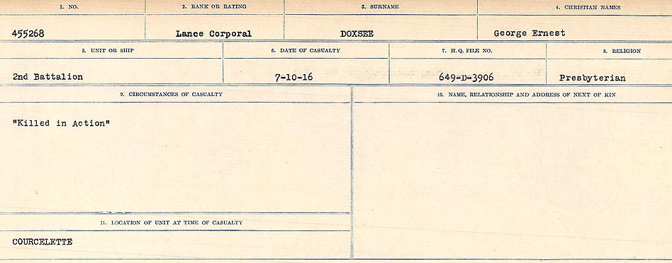 Circumstances of death registers