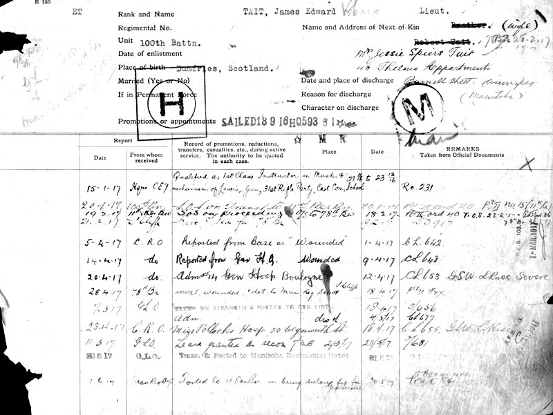 Service Records (front)