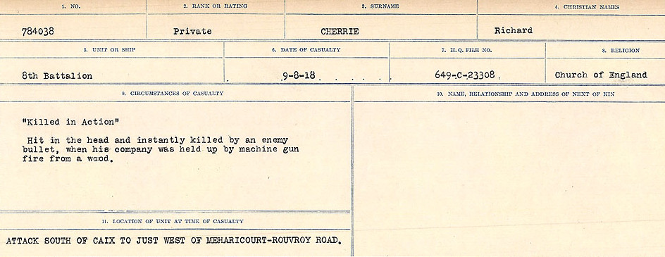Circumstances of Death Registers