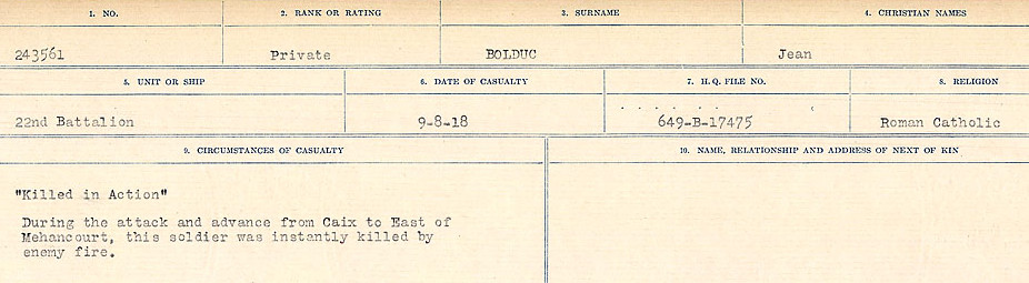 Circumstances of Death Registers