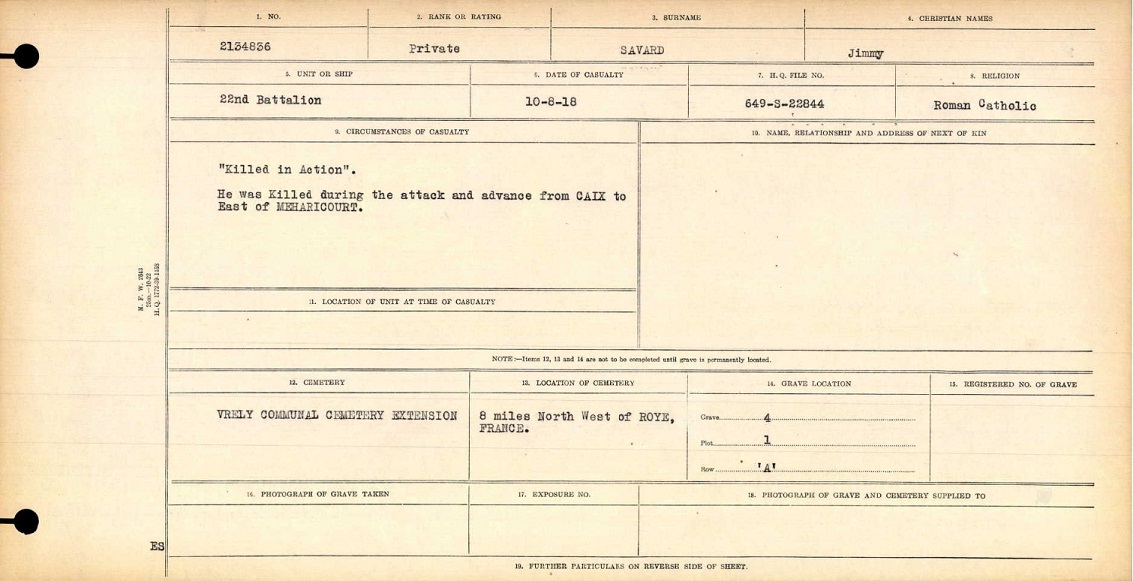 Circumstances of death registers
