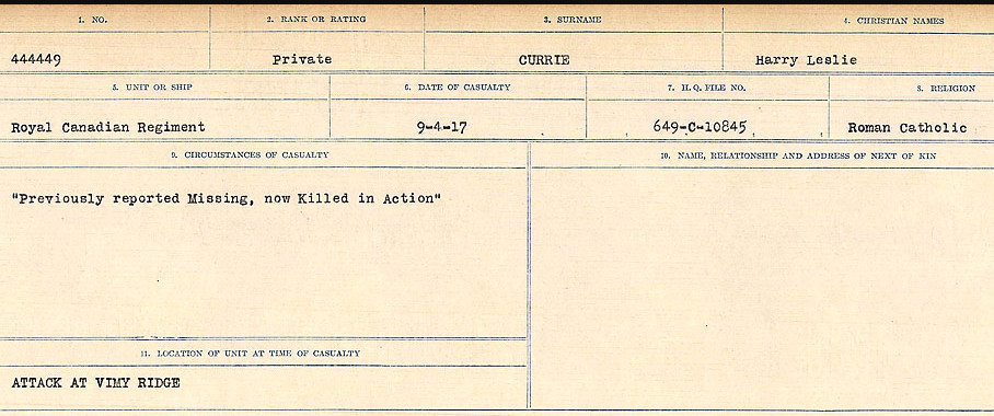 Circumstances of death registers