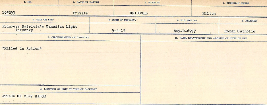 Circumstances of death registers