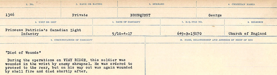 Circumstances of Death Registers