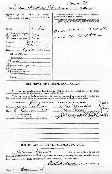 Attestation Paper (back)