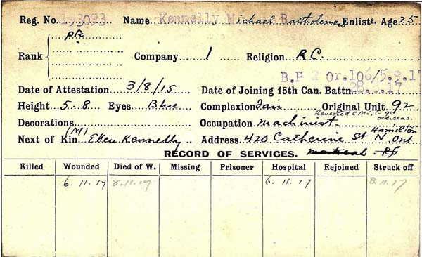 Record of Service