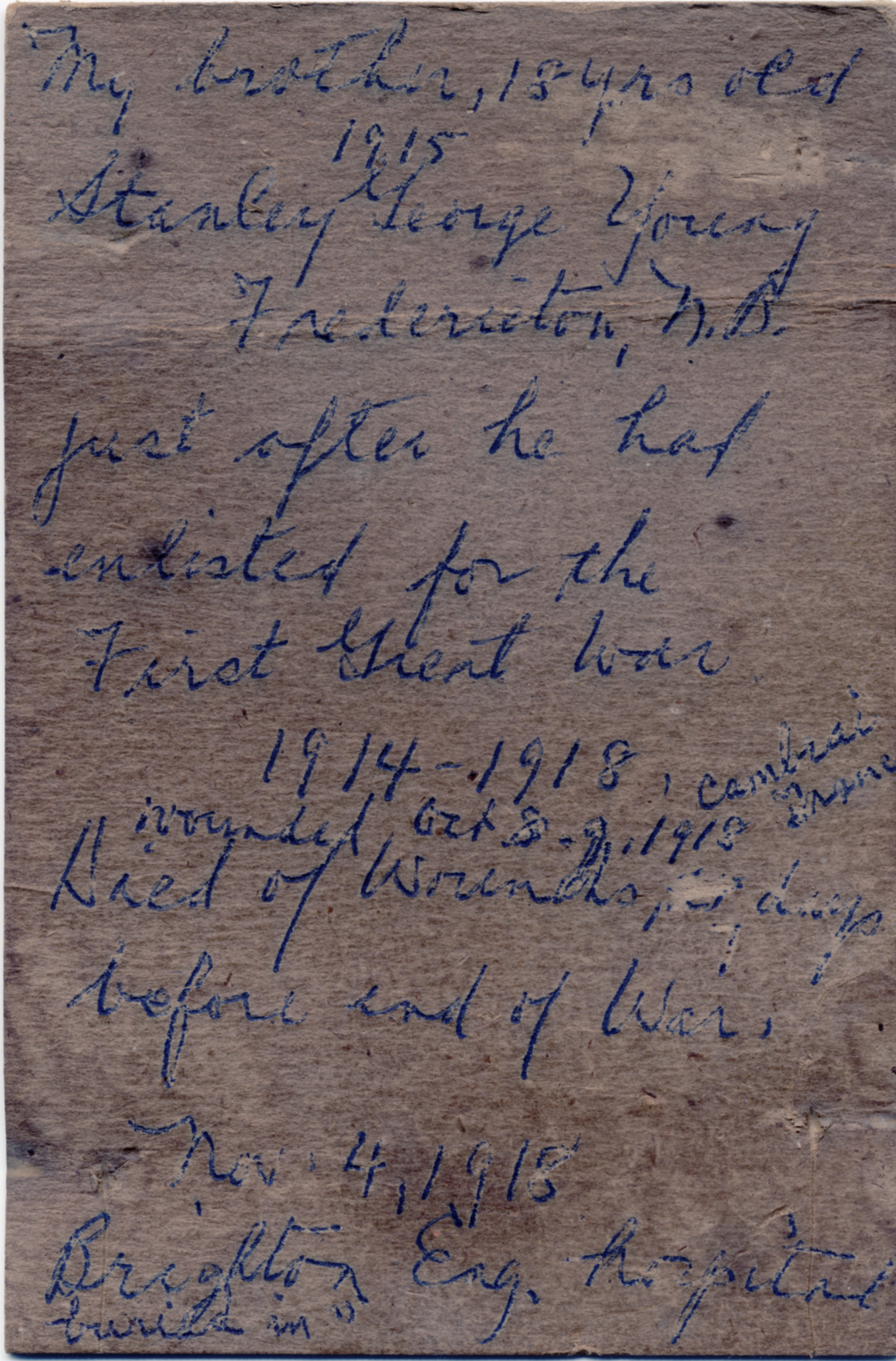 Photo of Stanley George Young