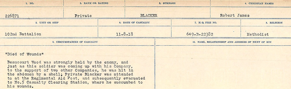 Circumstances of Death Registers