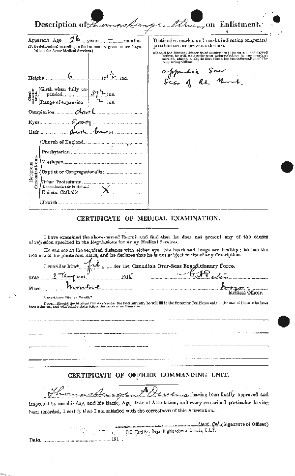 Attestation Papers (Reverse)