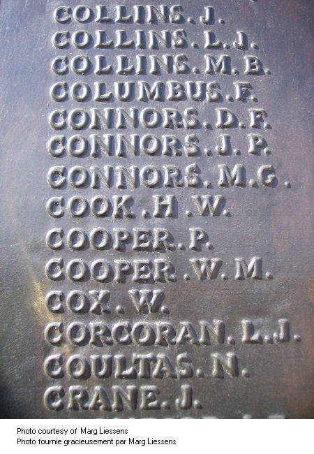 Inscription on Beaumont-Hamel Memorial