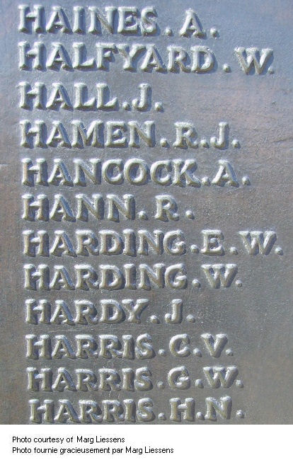 Inscription on Beaumont-Hamel Memorial