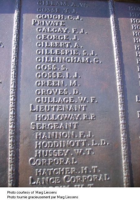 Inscription on Beaumont-Hamel Memorial