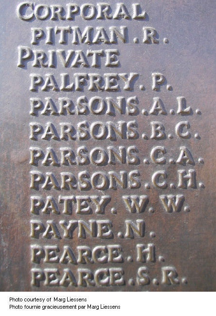 Inscription on Beaumnont-Hamel Memorial